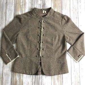 RARE Ruby Rox Herringbone Military Jacket